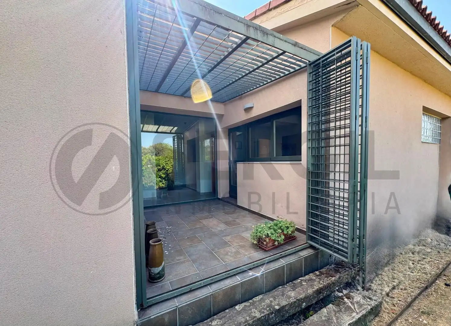 Terrassa de Casa o xalet en venda en Navas de Riofrío amb Calefacció, Jardí privat i Traster