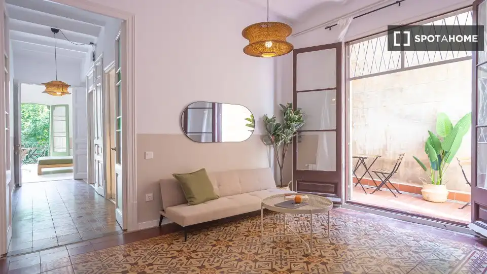 Living room of Flat for share in Sant Andreu