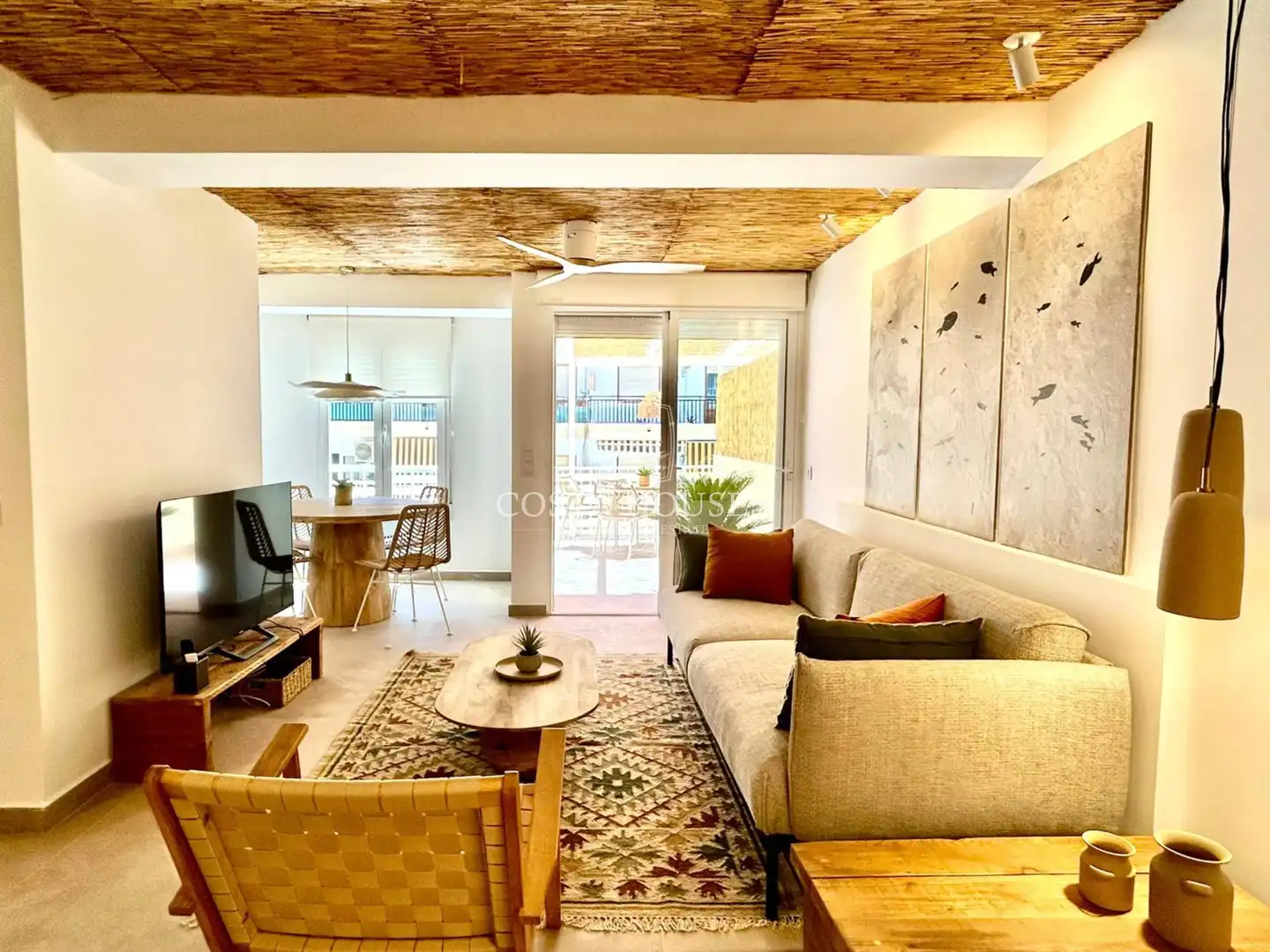Sala d'estar de Apartament en venda en Jávea / Xàbia amb Aire condicionat, Calefacció i Terrassa