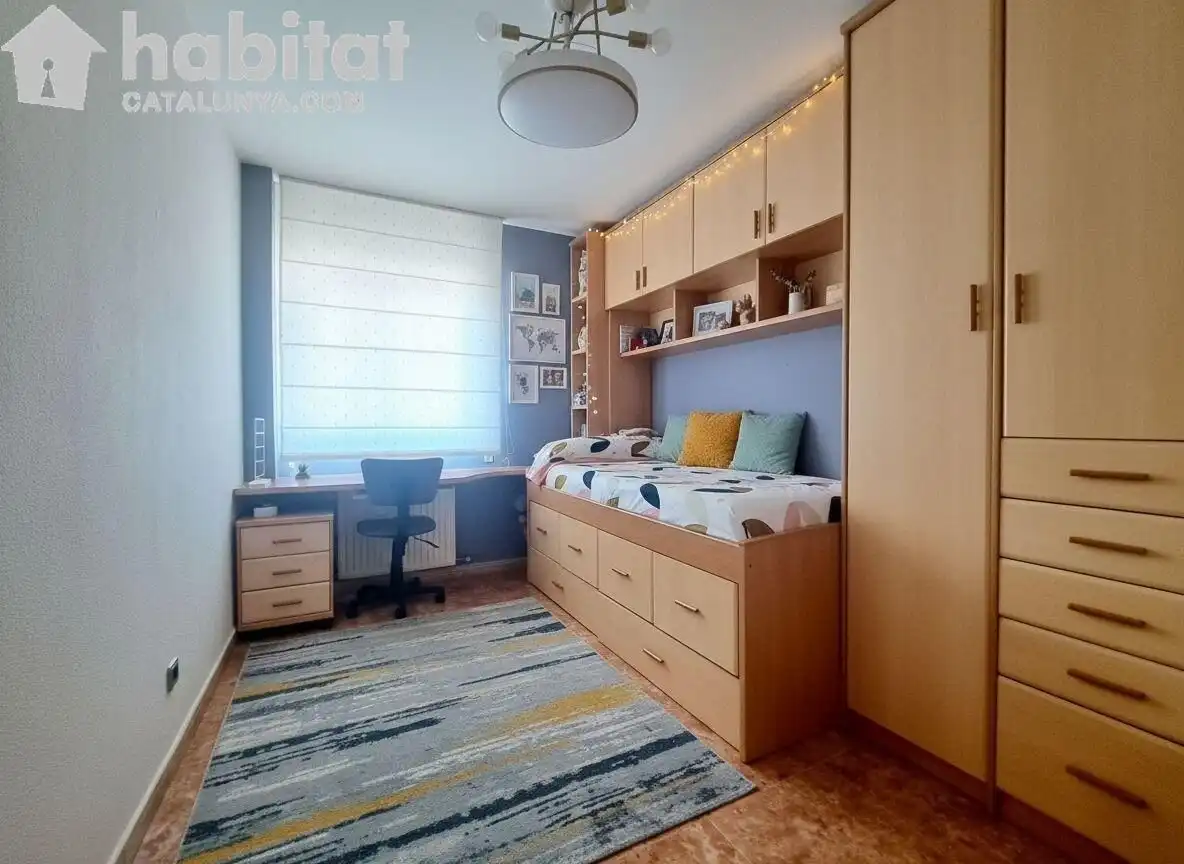 Bedroom of Flat for sale in Martorell  with Air Conditioner, Private garden and Storage room