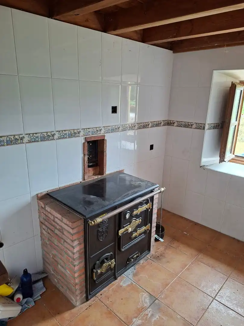 Cocina de Finca rústica en venta en Llanes
