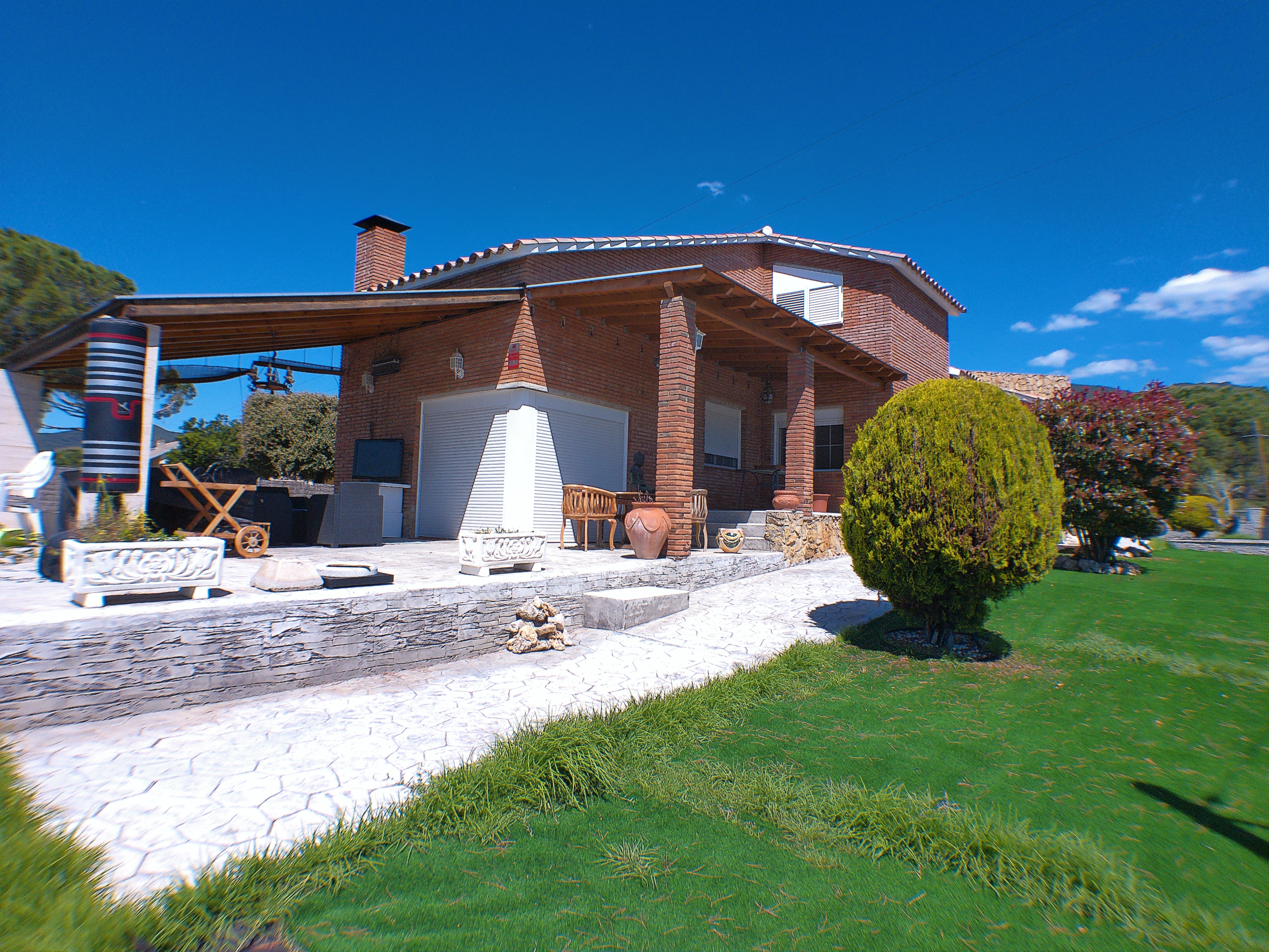 Exterior view of House or chalet for sale in Sant Pere de Vilamajor  with Heating, Private garden and Terrace