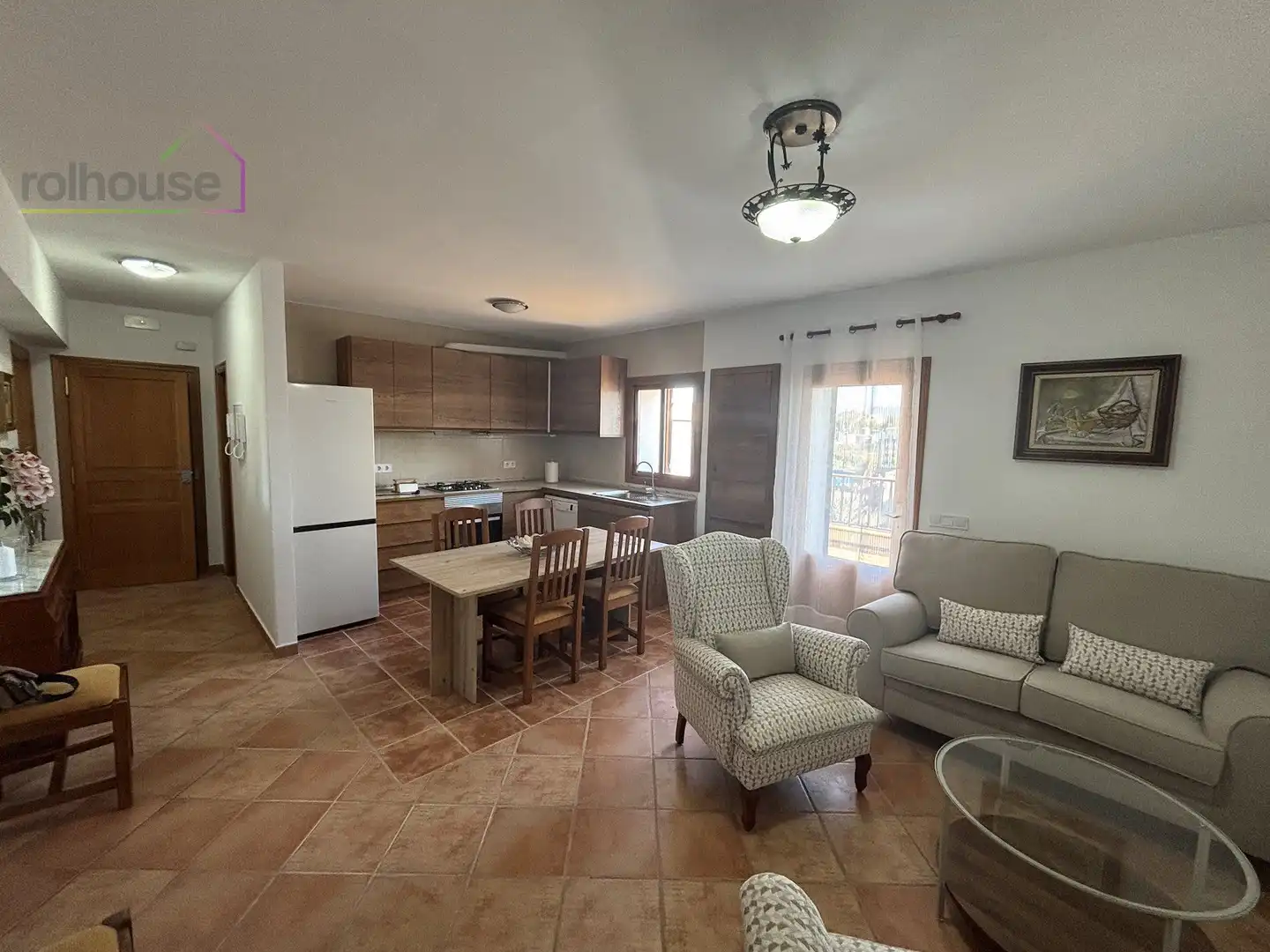 Kitchen of Flat for rent in  Palma de Mallorca  with Terrace, Furnished and TV