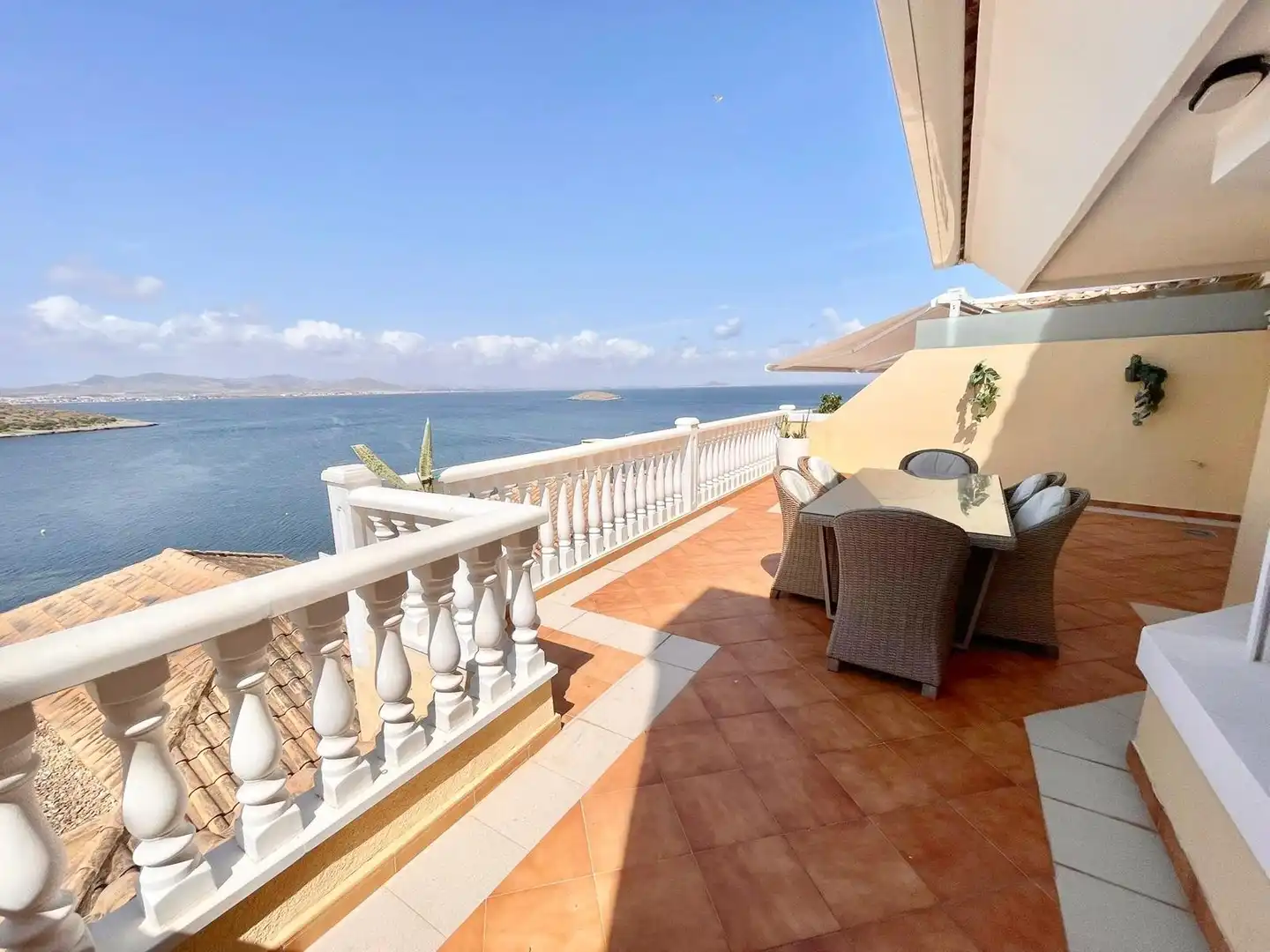Terrace of Apartments for rent in La Manga del Mar Menor  with Air Conditioner, Heating and Terrace