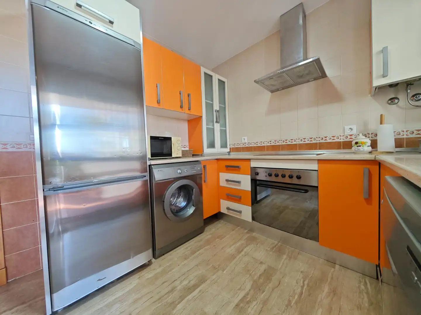 Cocina de Apartamento en venta en Chiclana de la Frontera con Jardín privado, Terraza y Amueblado
