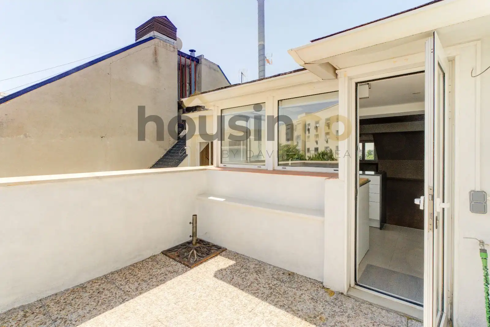Terrasse von Dachboden zur Miete in Madrid mit Klimaanlage und Terrasse