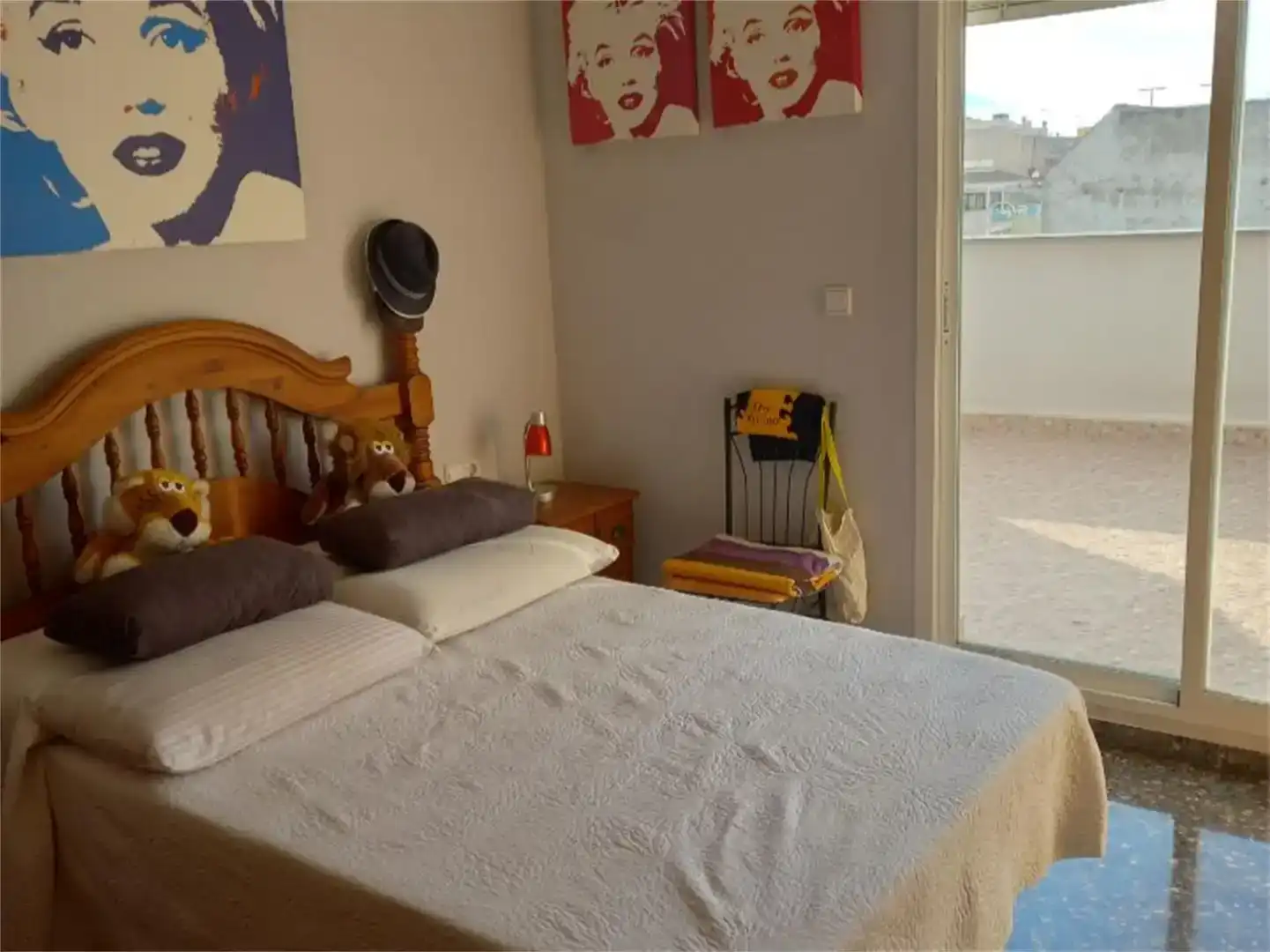 Schlafzimmer von Dachboden zur Miete in Peñíscola / Peníscola mit Klimaanlage und Möbliert