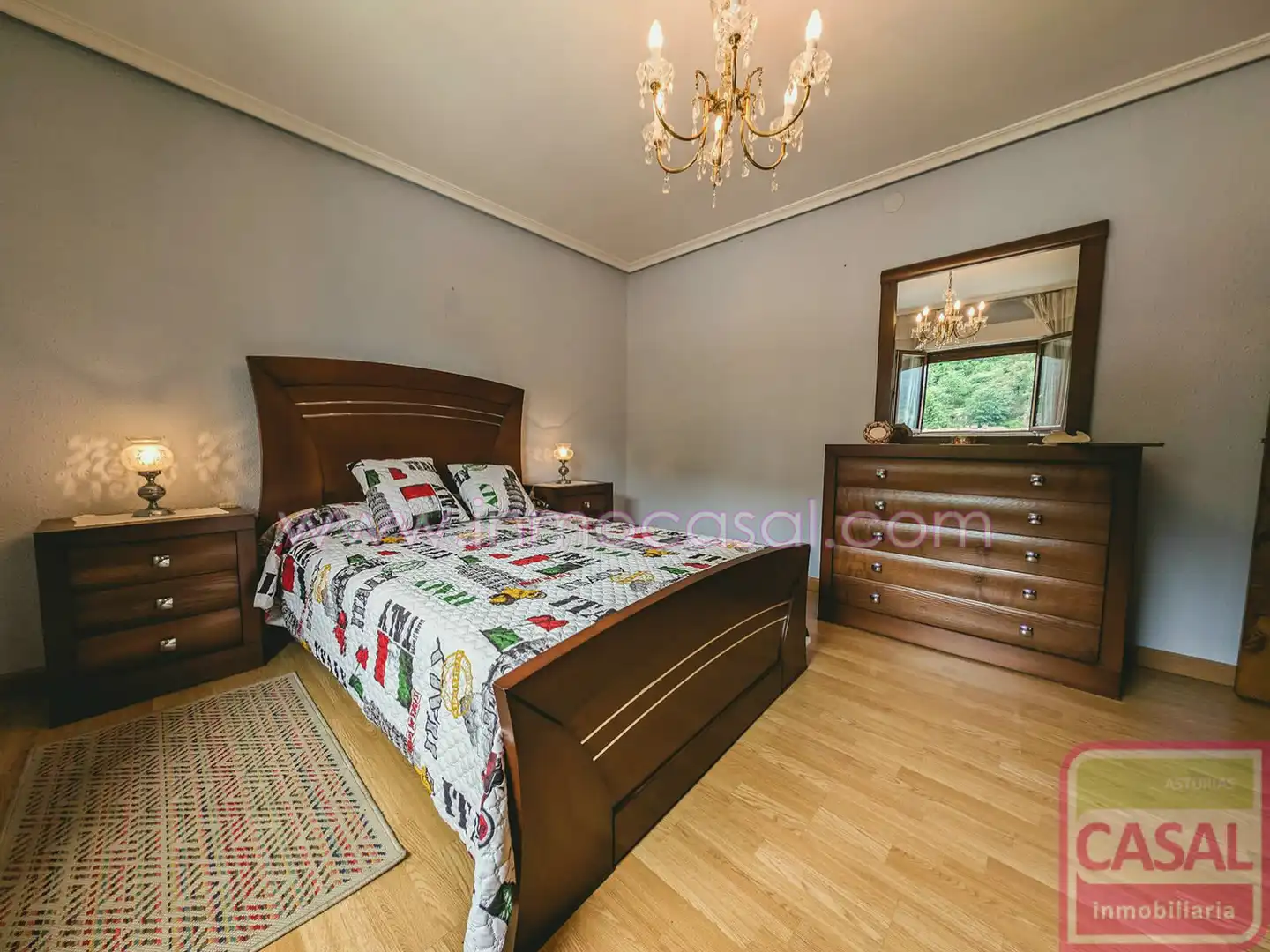Schlafzimmer von Haus oder Chalet zum Verkauf in Mieres (Asturias) mit Heizung, Terrasse und Abstellraum