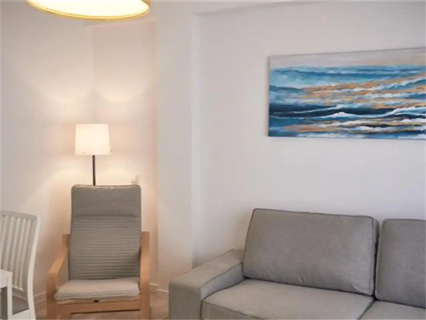 Sala de estar de Piso en venta en Benahadux con Parquet, Amueblado y Balcón
