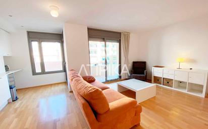 Living room of Flat to rent in  Barcelona Capital  with Air Conditioner, Parquet flooring and Furnished