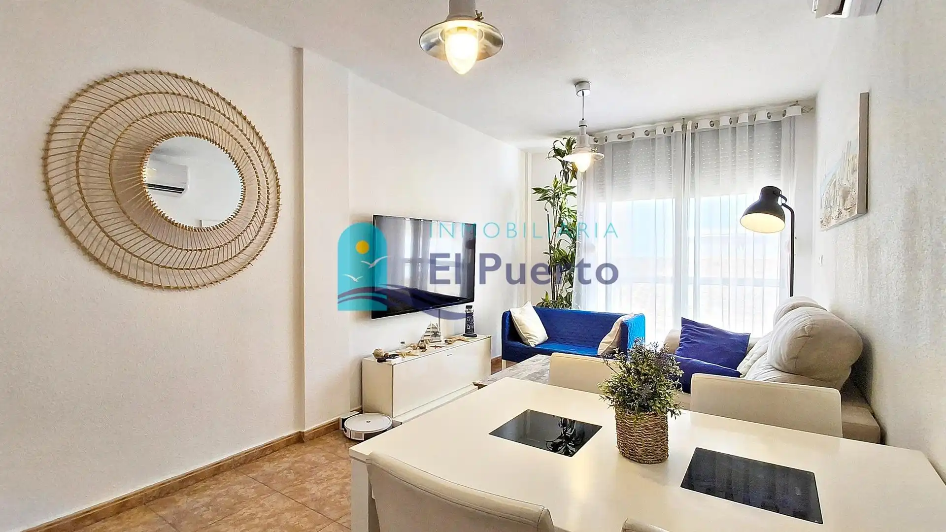 Sala de estar de Apartamento en venta en Mazarrón con Aire acondicionado, Calefacción y Terraza