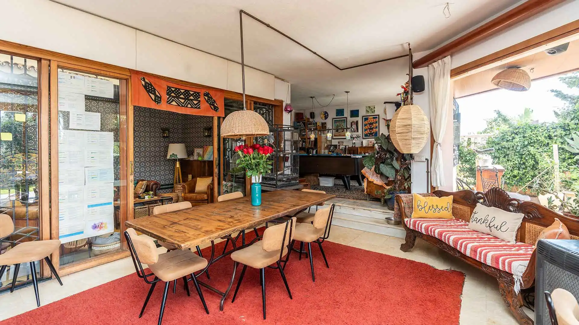 Dining room of Houses for sale in Marbella  with Air Conditioner, Private garden and Terrace