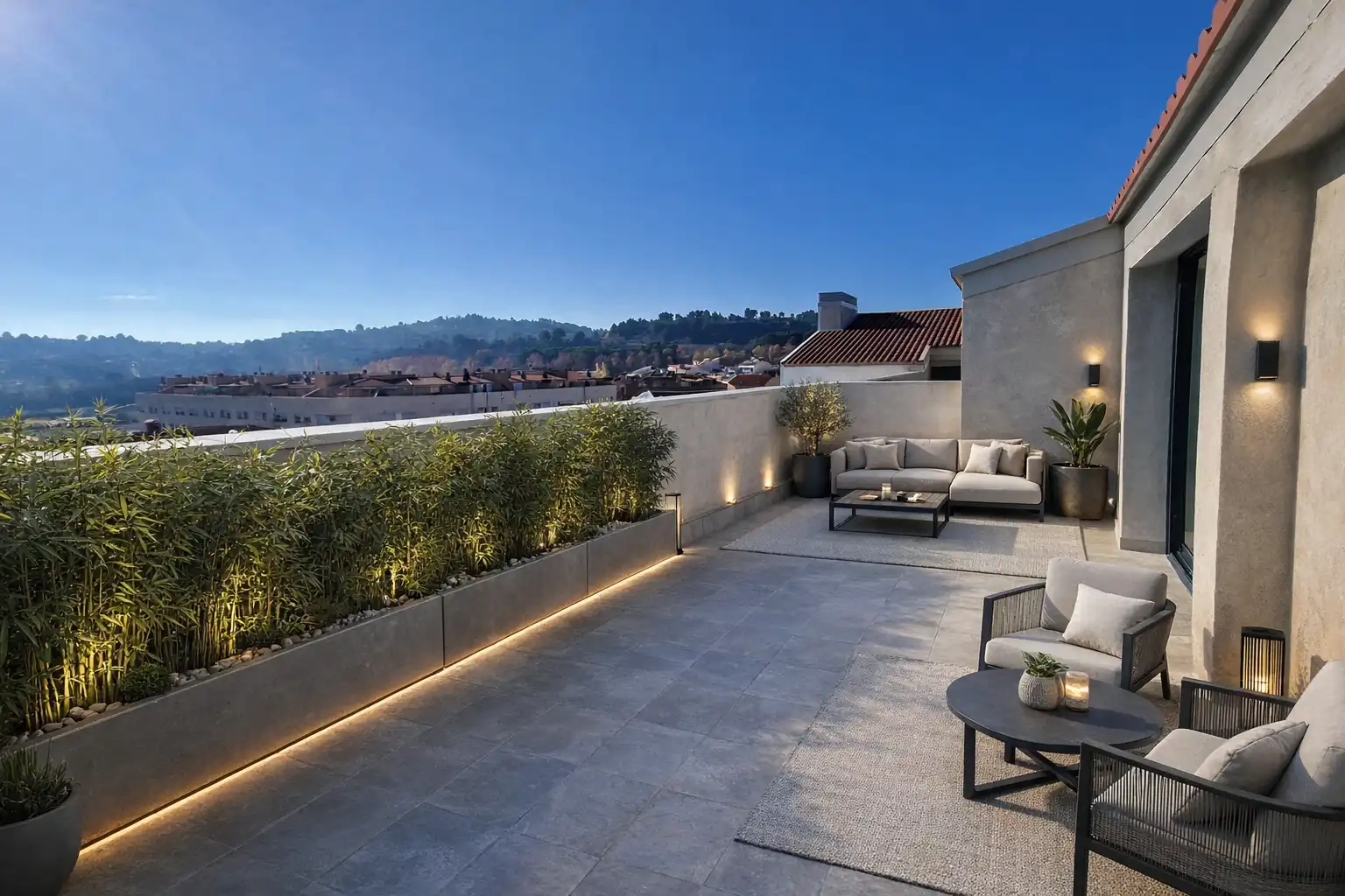 Terrasse von Dachboden zum Verkauf in Terrassa mit Heizung, Terrasse und Ofen