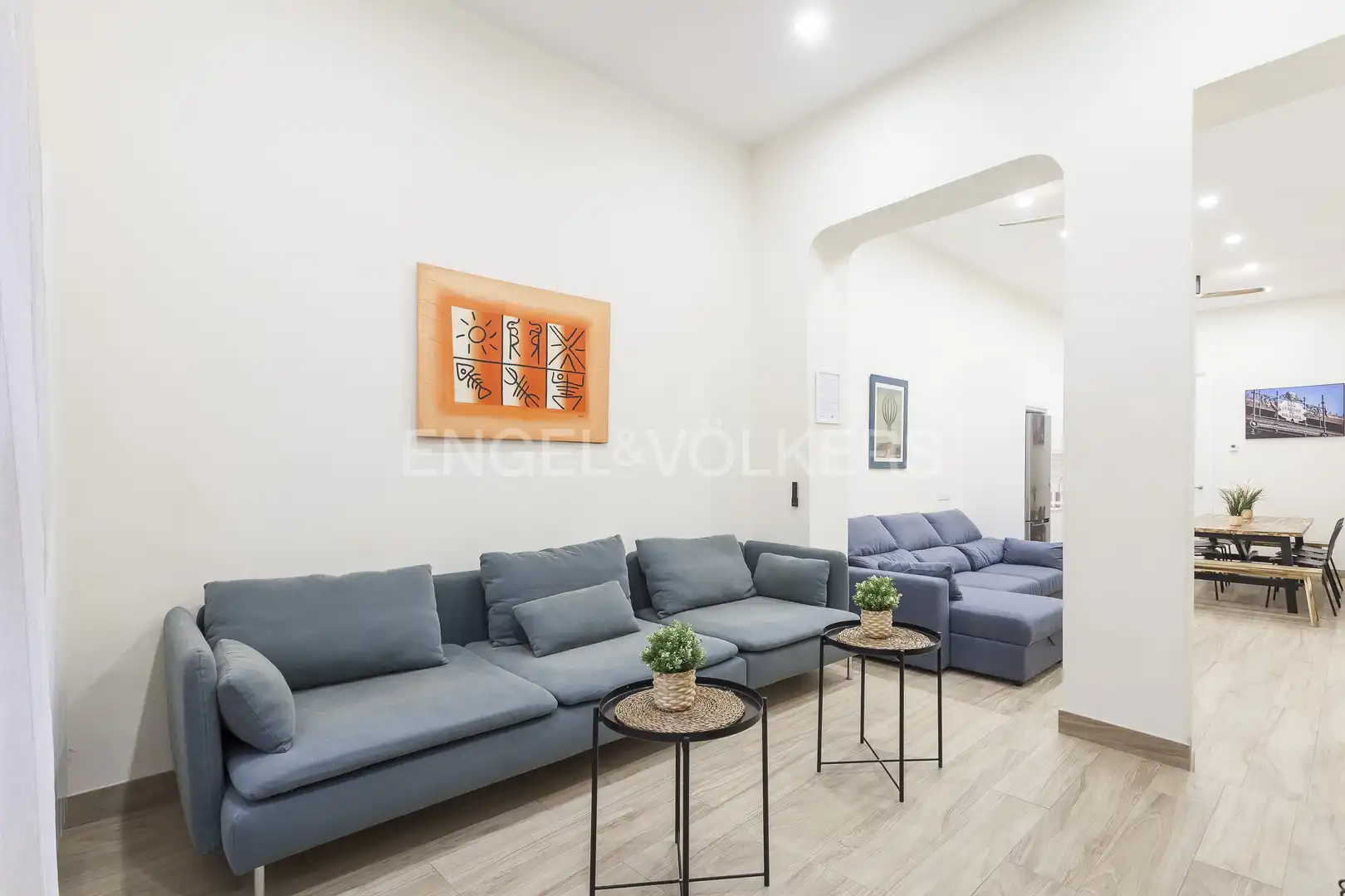 Sala de estar de Apartamento de alquiler en Madrid con Aire acondicionado, Calefacción y Amueblado