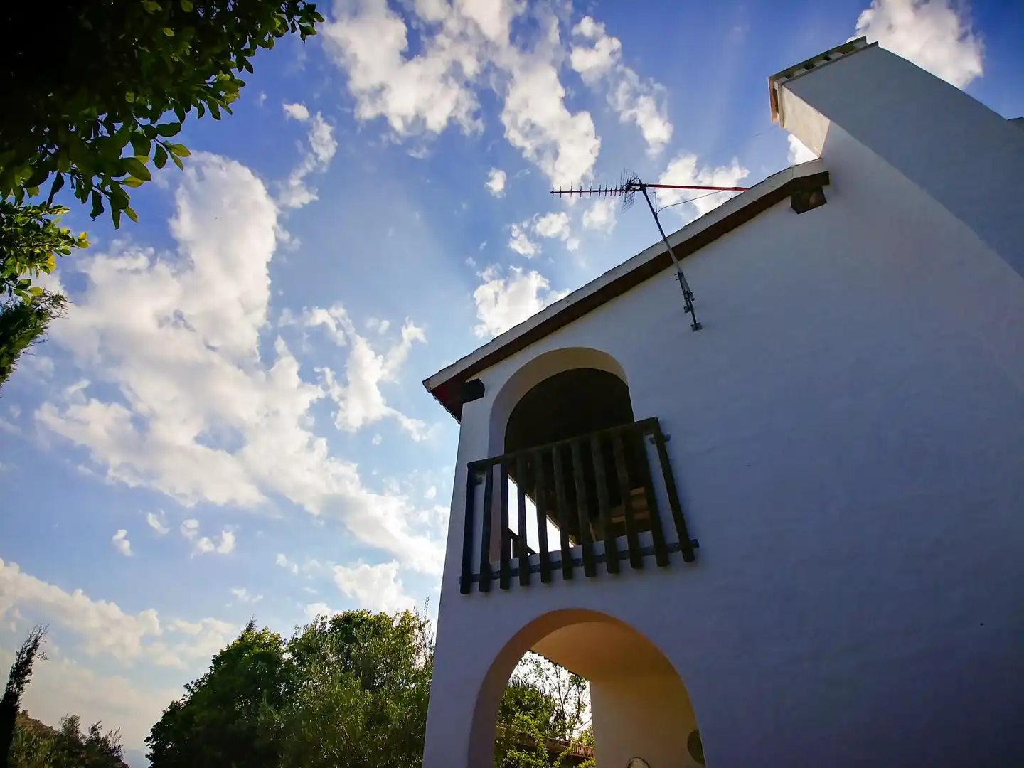 Vista exterior de Finca rústica en venta en Almogía con Aire acondicionado, Terraza y Piscina