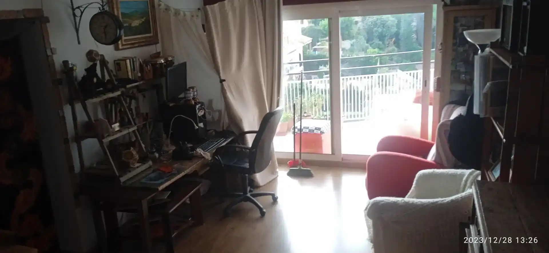 Sala d'estar de Apartament en venda en Arenys de Munt amb Parquet, Traster i Moblat