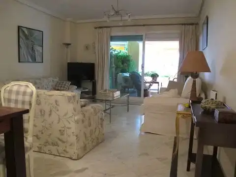 Living room of Flat for rent in Marbella  with Air Conditioner, Heating and Terrace