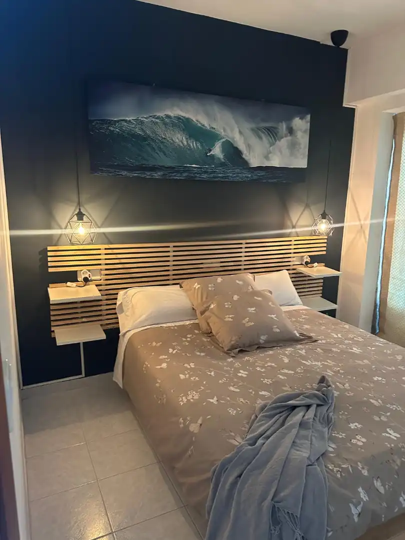 Schlafzimmer von Wohnung zur Miete in Pontevedra Capital  mit Heizung, Möbliert und Balkon