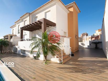 Exterior view of Single-family semi-detached for sale in Torrox  with Terrace and Swimming Pool