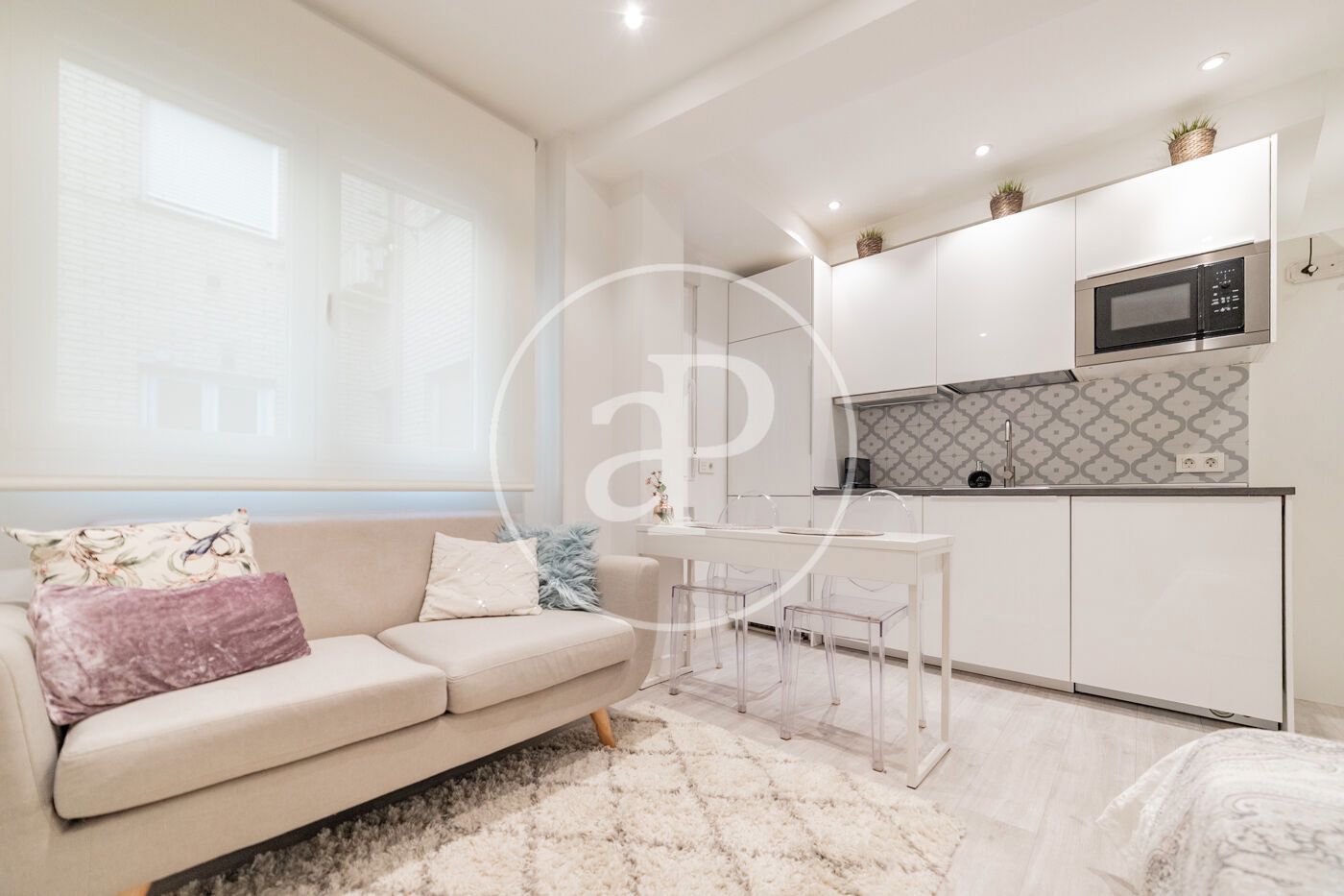 Living room of Flat to rent in  Madrid Capital  with Heating and Furnished