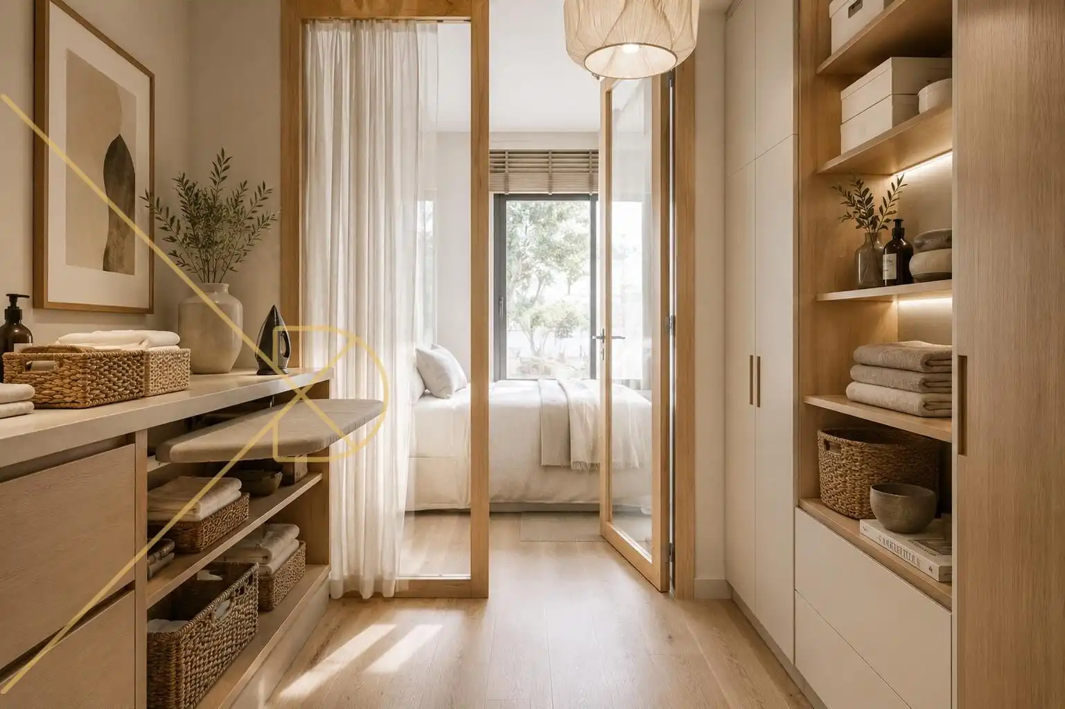 Schlafzimmer von Wohnung zum Verkauf in Barcelona mit Heizung, Privatgarten und Parkett