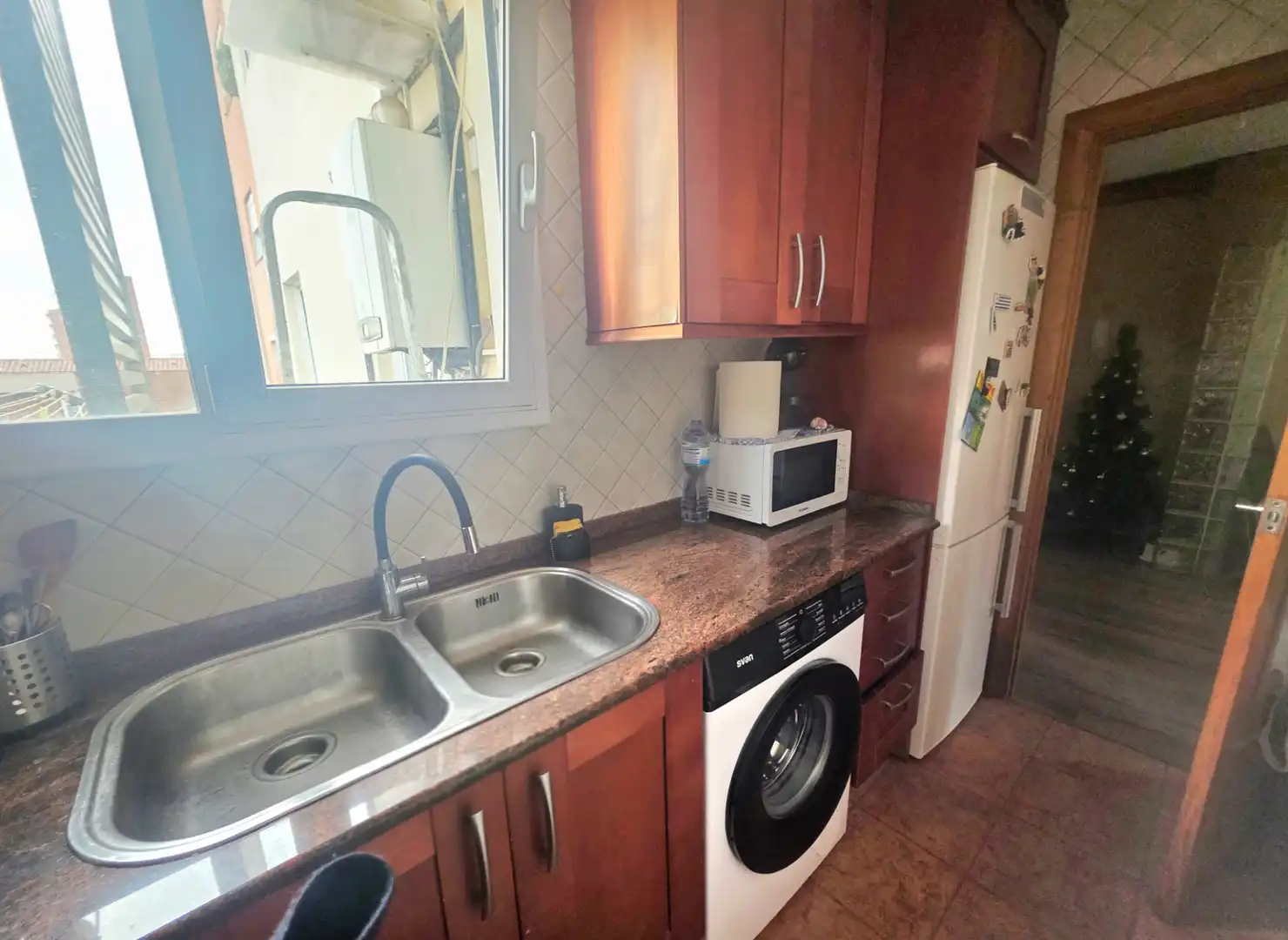 Küche von Wohnung zum Verkauf in Barcelona mit Klimaanlage, Heizung und Parkett