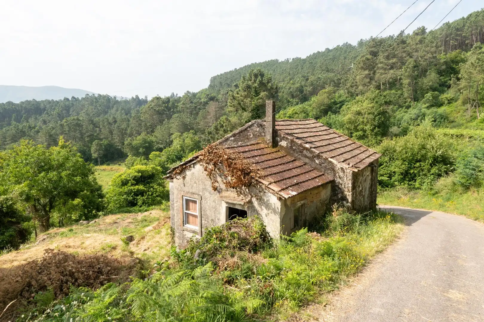Vista exterior de Finca rústica en venda en Arbo amb Jardí privat