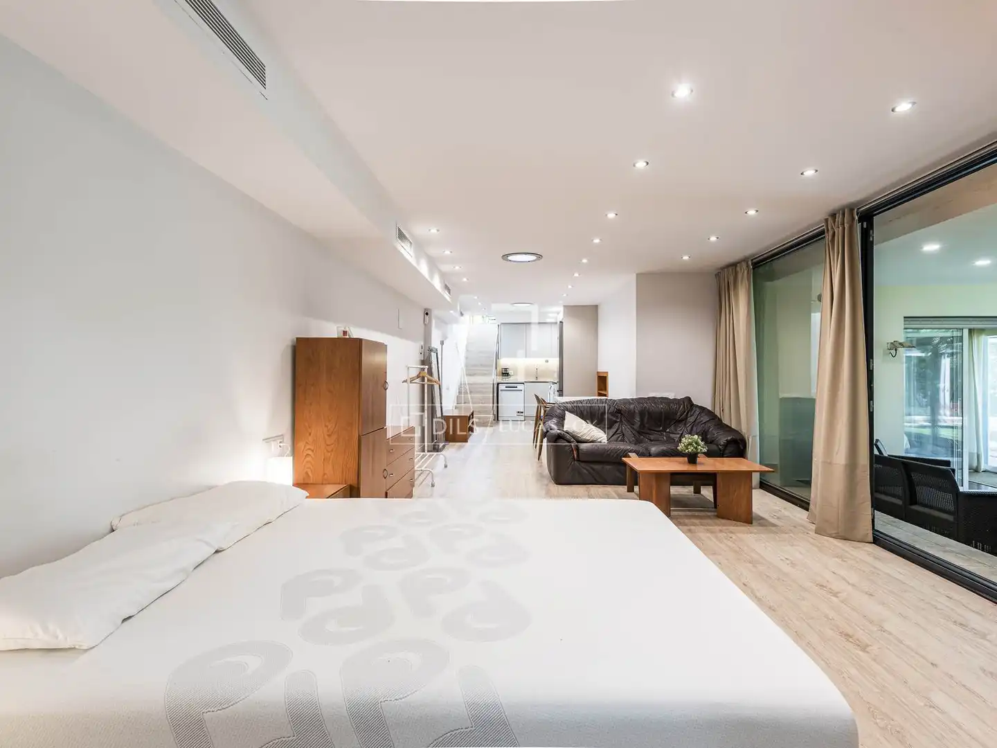 Sala de estar de Piso de alquiler en Sant Cugat del Vallès con Aire acondicionado, Jardín privado y Terraza