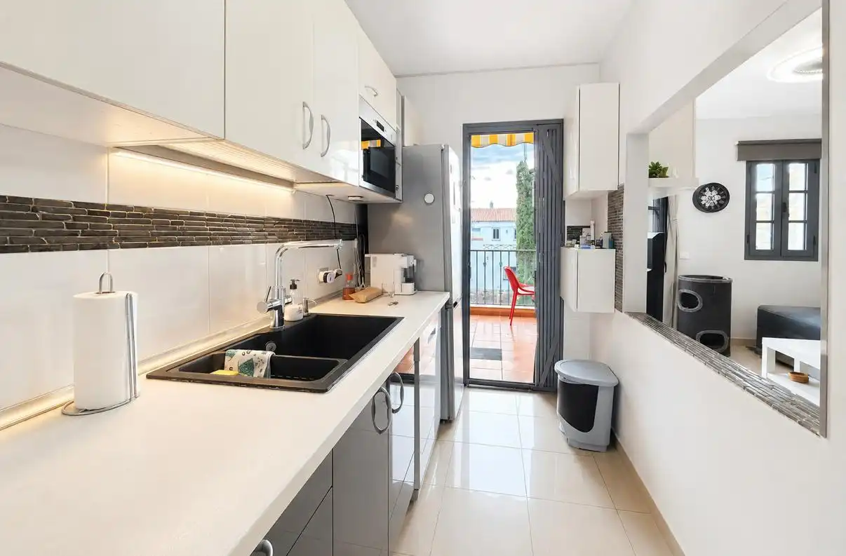 Kitchen of Flat for sale in Arona  with Furnished, Balcony and Community pool
