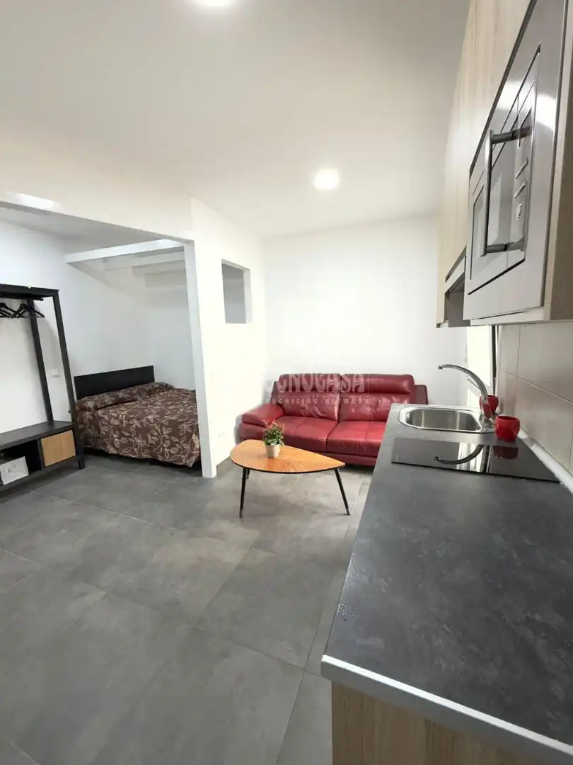 Sala de estar de Estudio de alquiler en Madrid