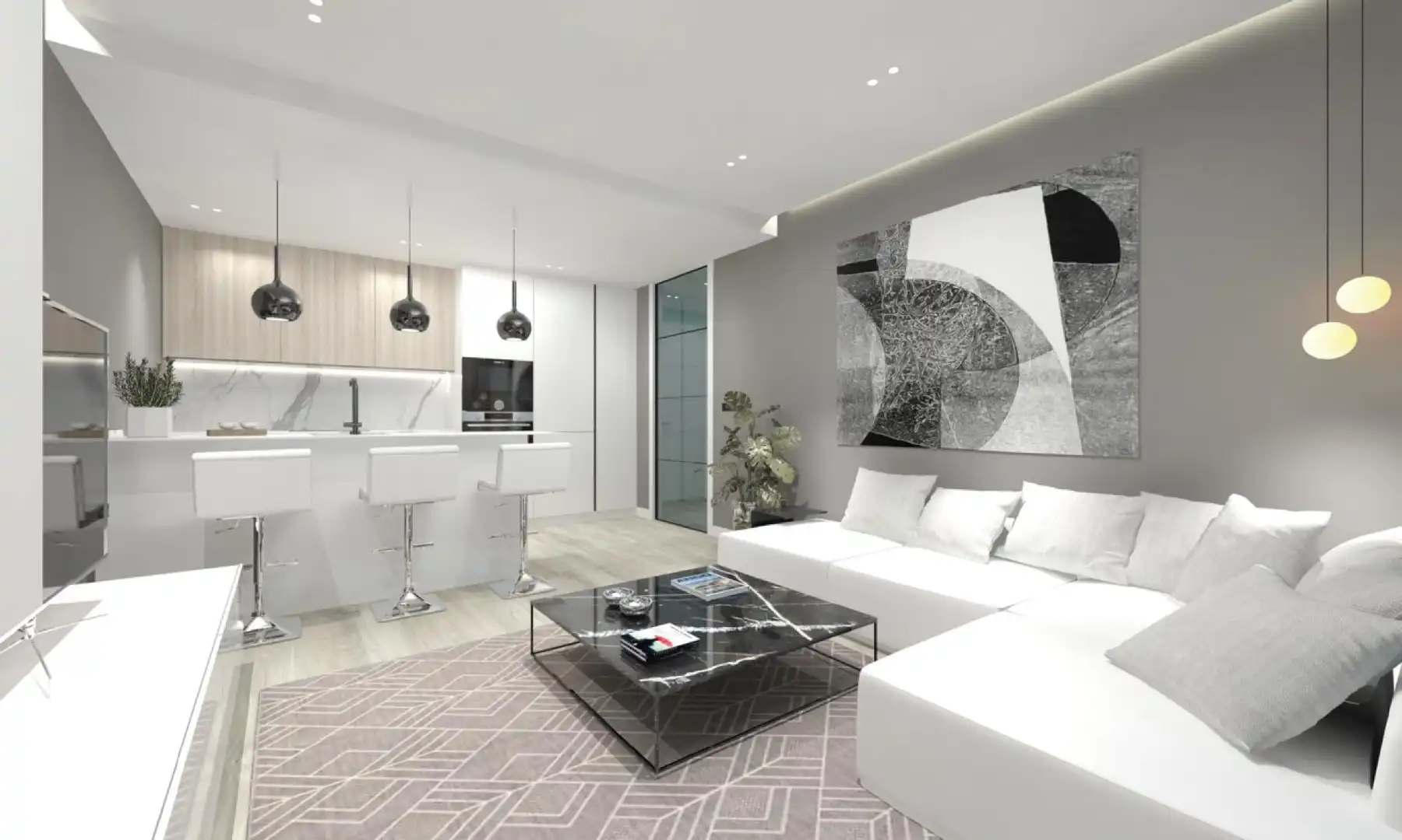 Living room of Duplexes for sale in Sant Boi de Llobregat  with Private garden, Terrace and Balcony