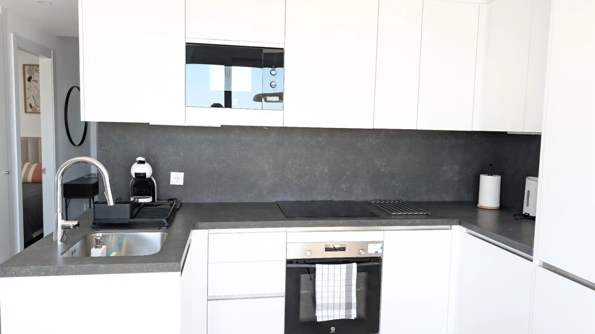 Cocina de Piso de alquiler en Torremolinos con Aire acondicionado, Calefacción y Terraza