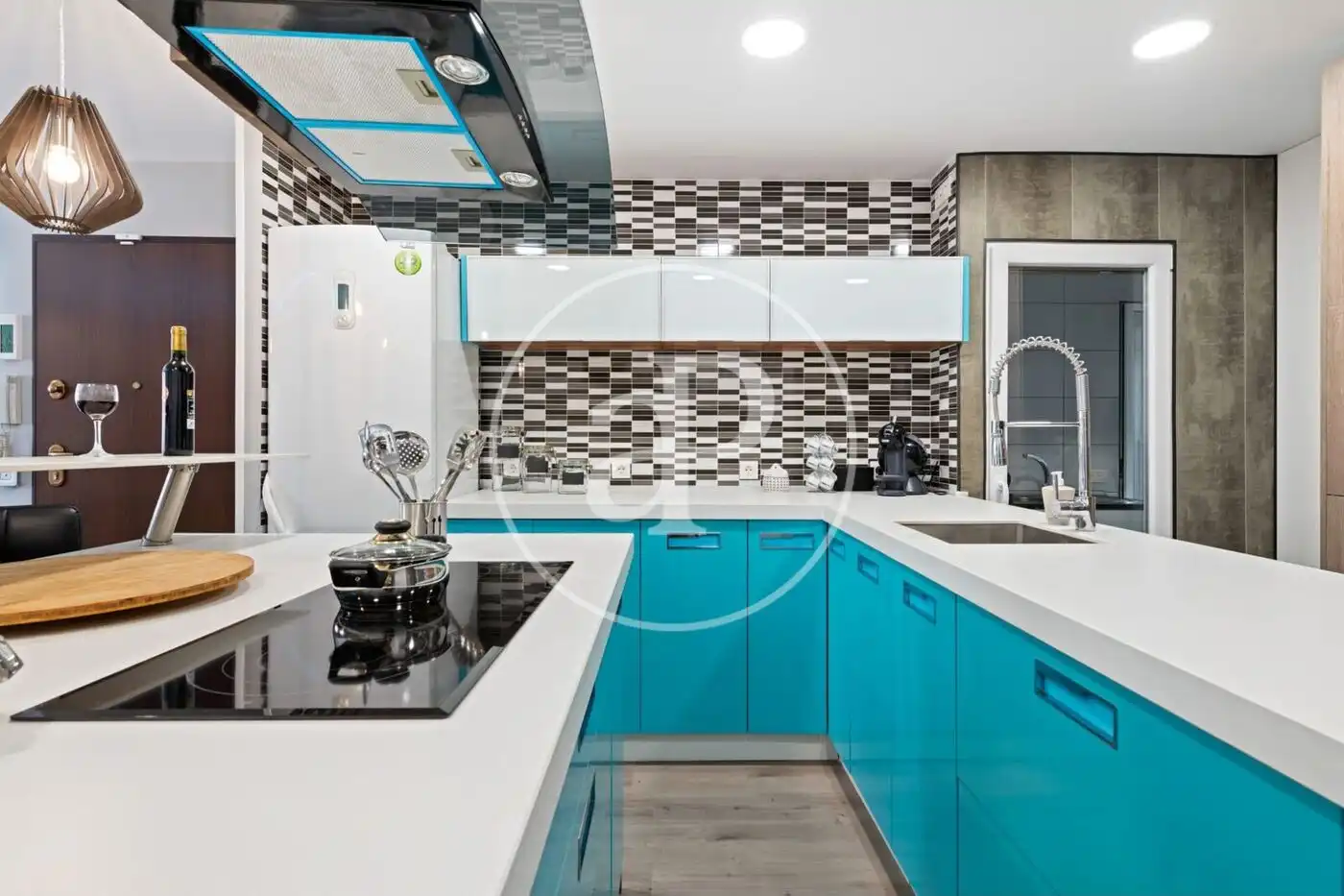 Kitchen of Flat for sale in Burriana / Borriana  with Air Conditioner, Heating and Terrace