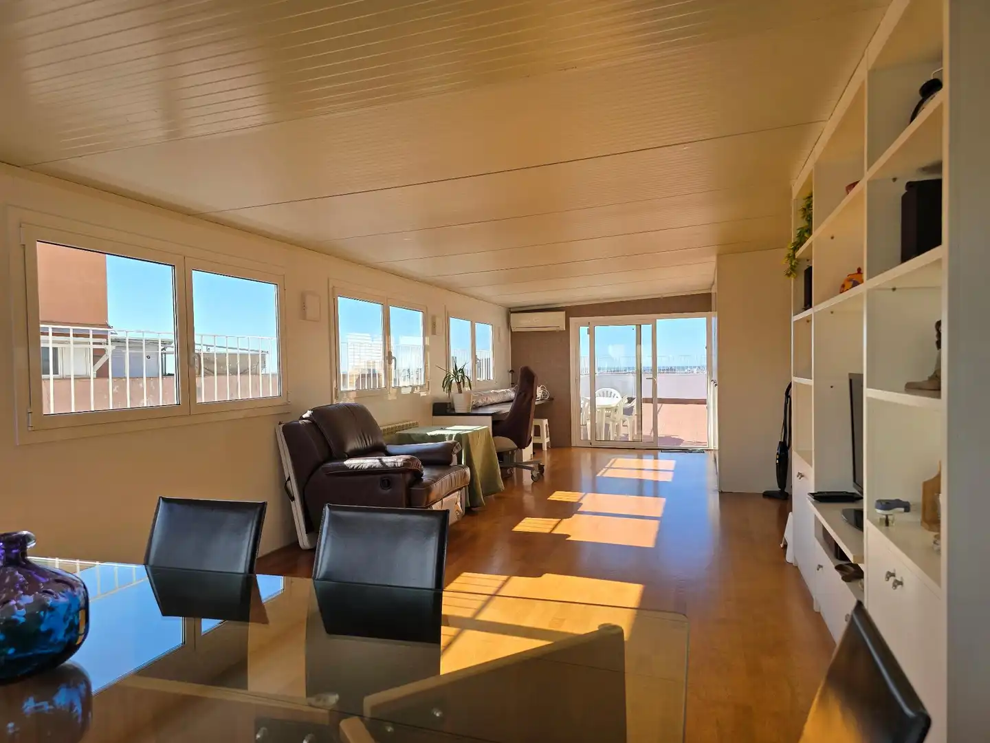 Dining room of Attic for sale in Barcelona  with Air Conditioner, Heating and Terrace