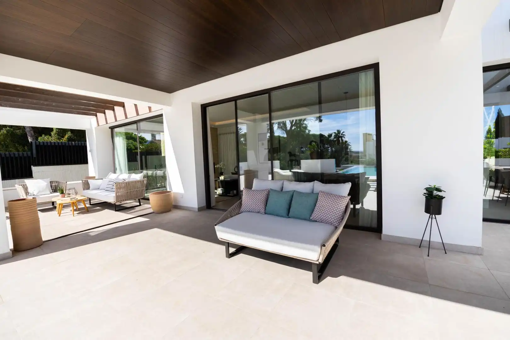 Terraza de Casa o chalet en venta en Marbella con Aire acondicionado, Jardín privado y Terraza