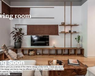 Sala d'estar de Apartament de lloguer en  Madrid Capital amb Aire condicionat, Calefacció i Moblat