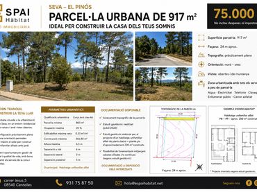 Terreno residencial en venta en Seva - Avinguda Joan Miró 63
