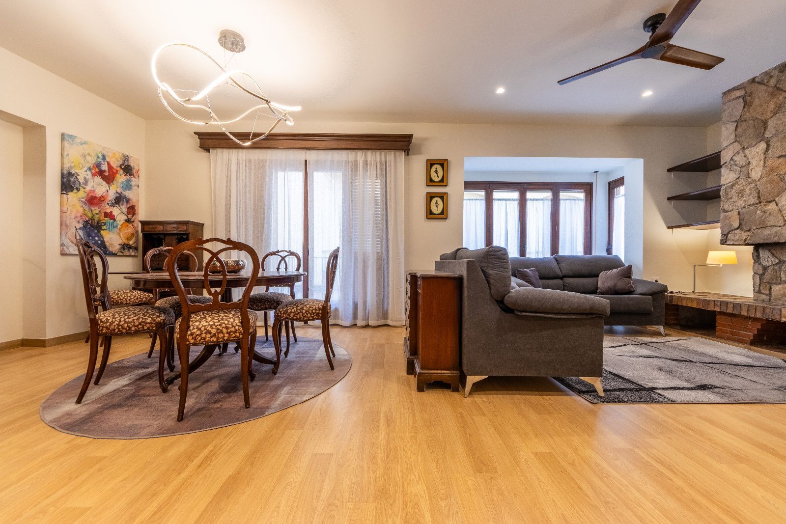 Living room of Duplex to rent in Falset  with Air Conditioner, Terrace and Furnished