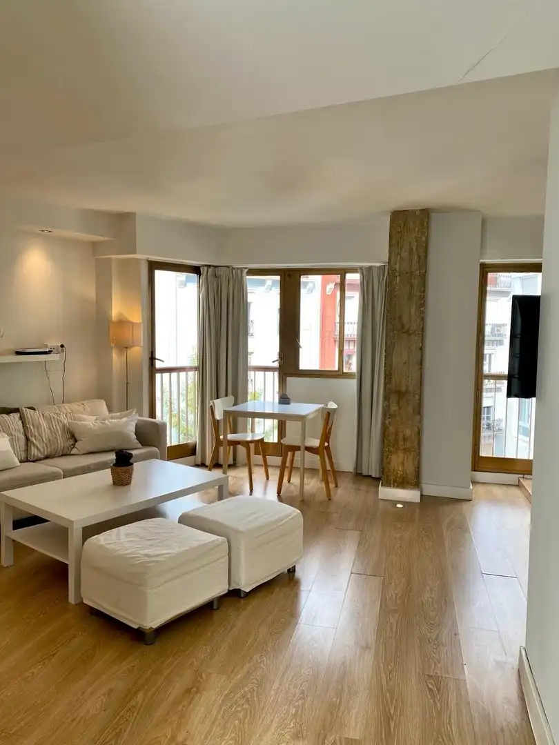 Living room of Apartments for sale in Valencia  with Air Conditioner, Heating and Furnished