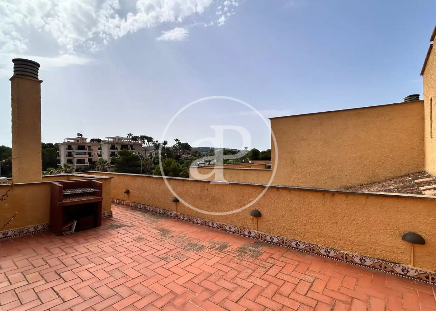 Terrasse von Dachboden zur Miete in Calvià mit Klimaanlage, Heizung und Privatgarten