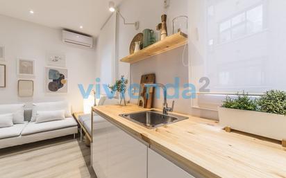 Kitchen of Flat for sale in  Madrid Capital  with Air Conditioner, Heating and Furnished