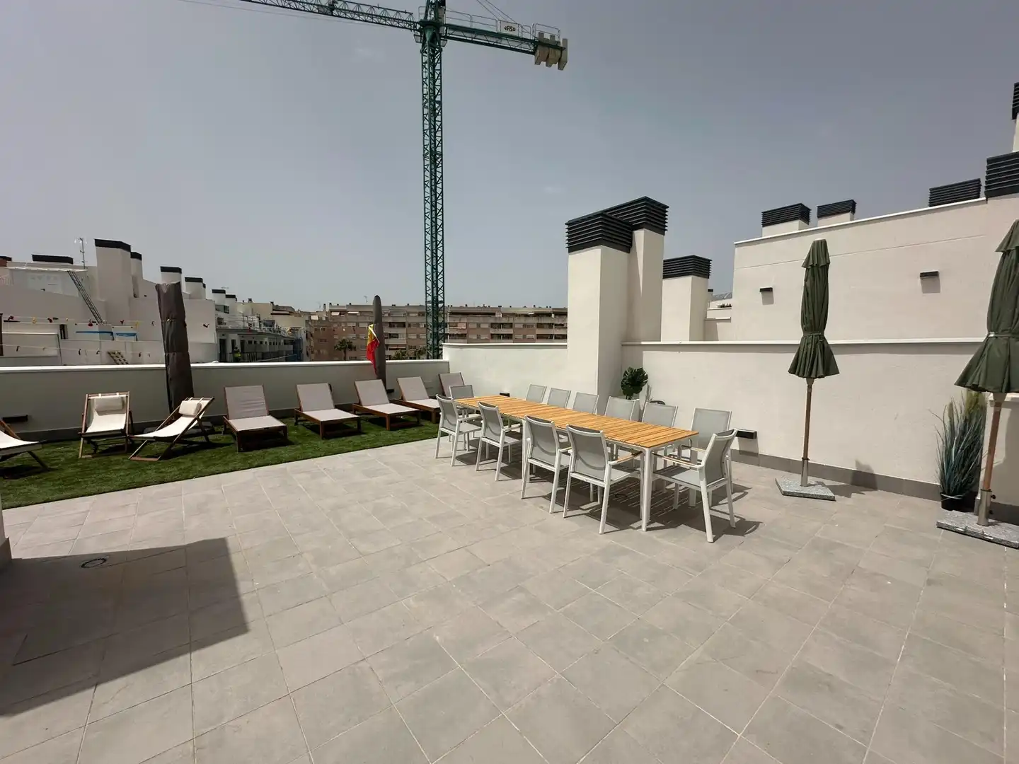 Terrace of Flat for rent in Mijas  with Air Conditioner, Heating and Private garden