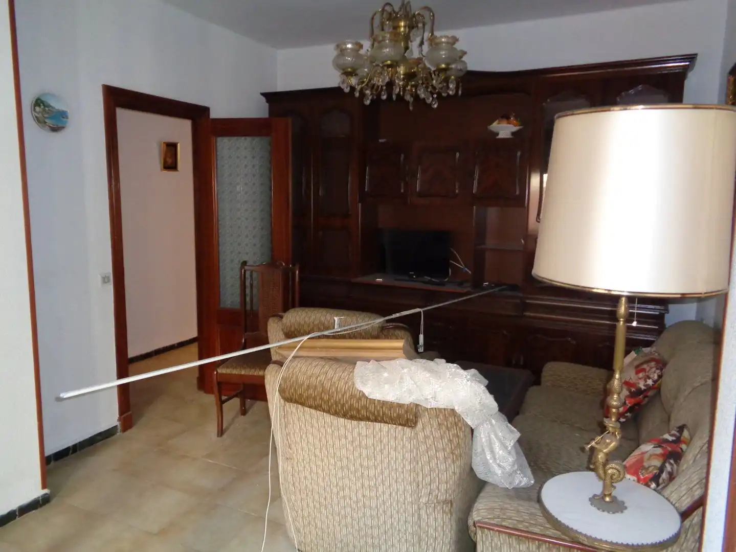 Sala de estar de Piso en venta en Nájera con Calefacción, Terraza y Amueblado