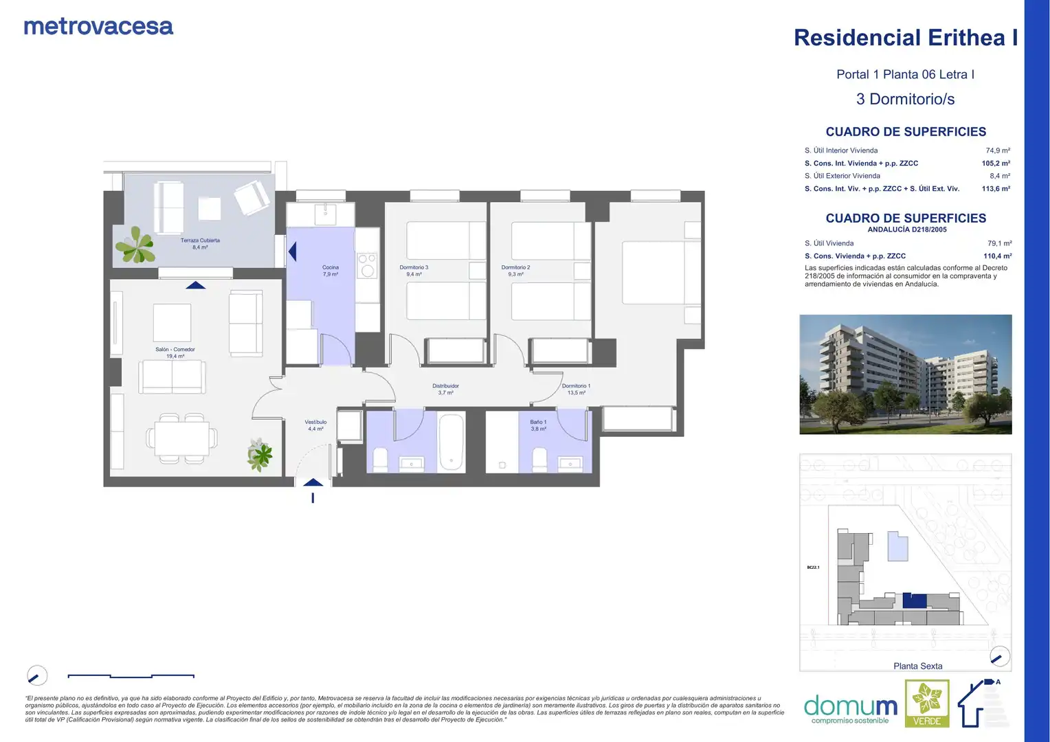 Neubau-Wohnung zum Verkauf in José Rodríguez de la Borbolla s/n, imagen 2