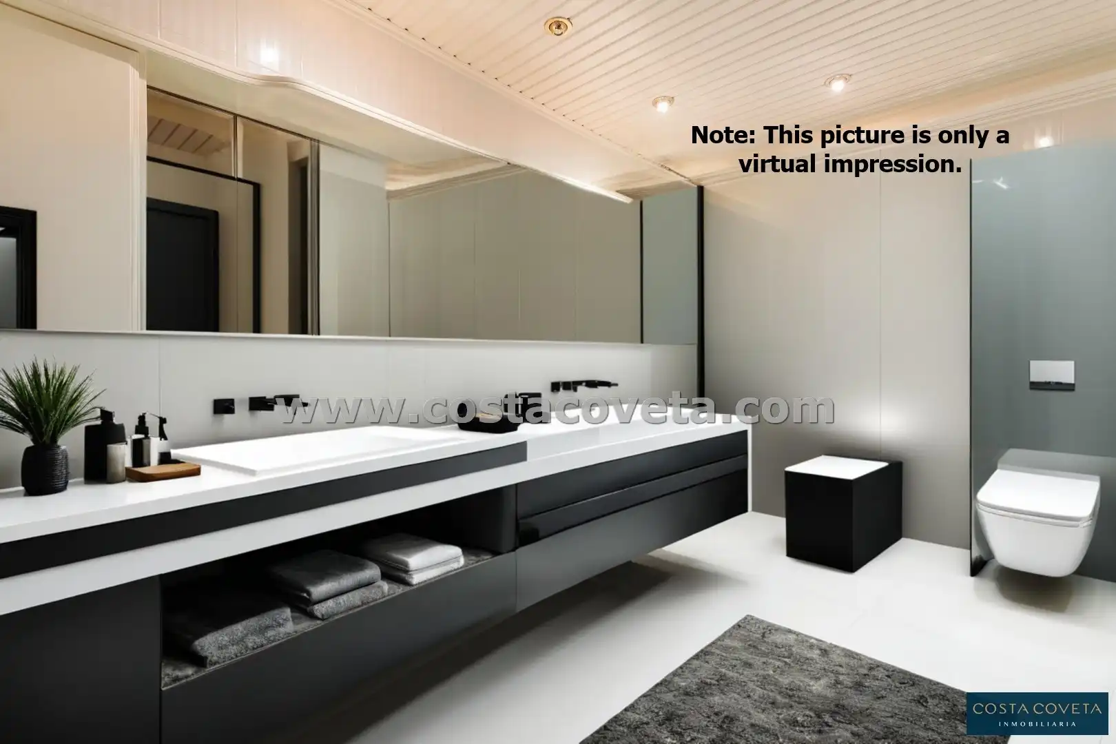 Bathroom of Houses for sale in El Campello  with Air Conditioner, Private garden and Terrace