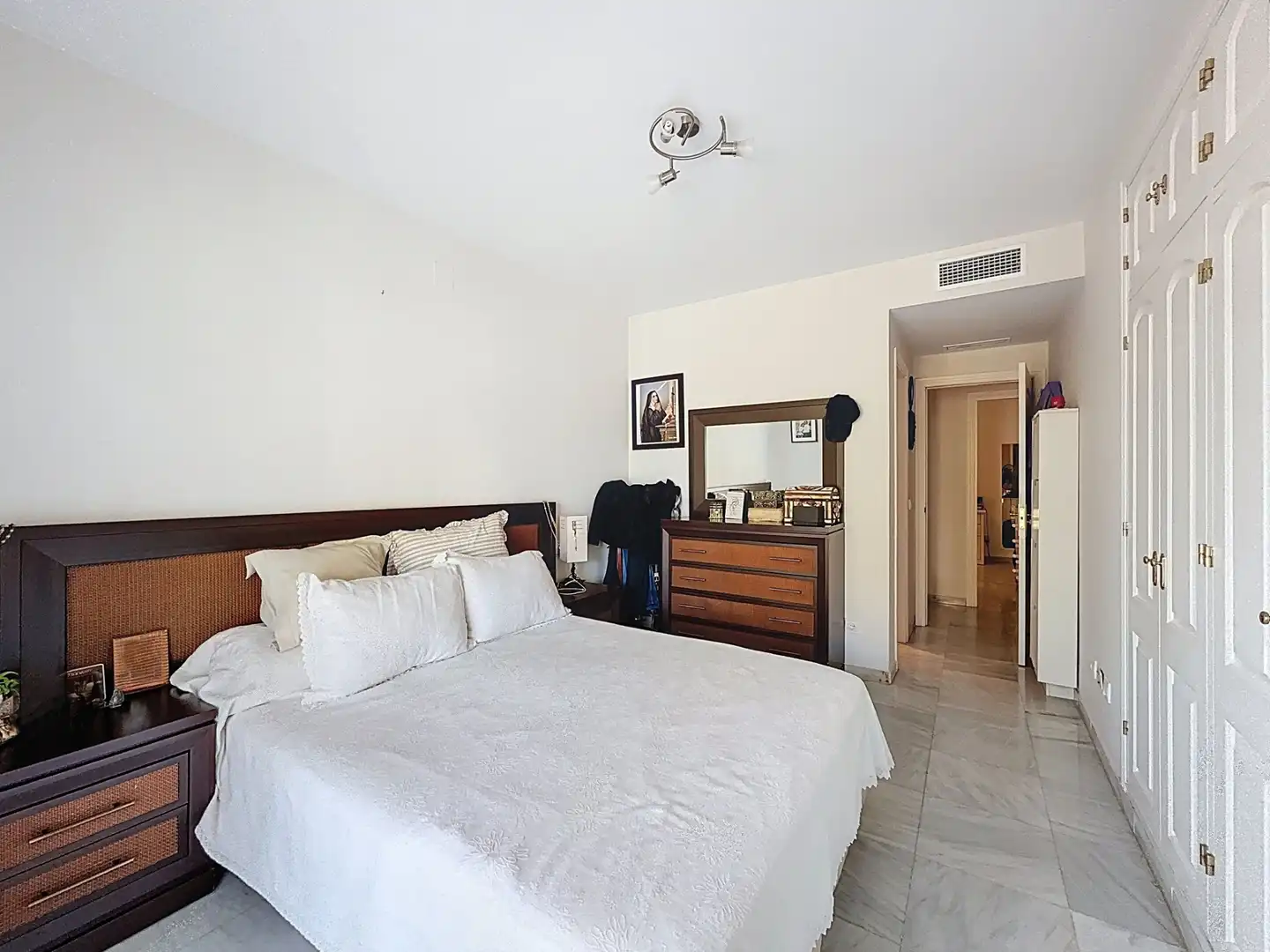 Bedroom of Flat for sale in Málaga  with Air Conditioner, Terrace and Community pool