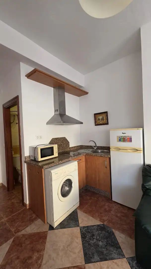 Cocina de Estudio de alquiler en Málaga con Amueblado y Lavadora