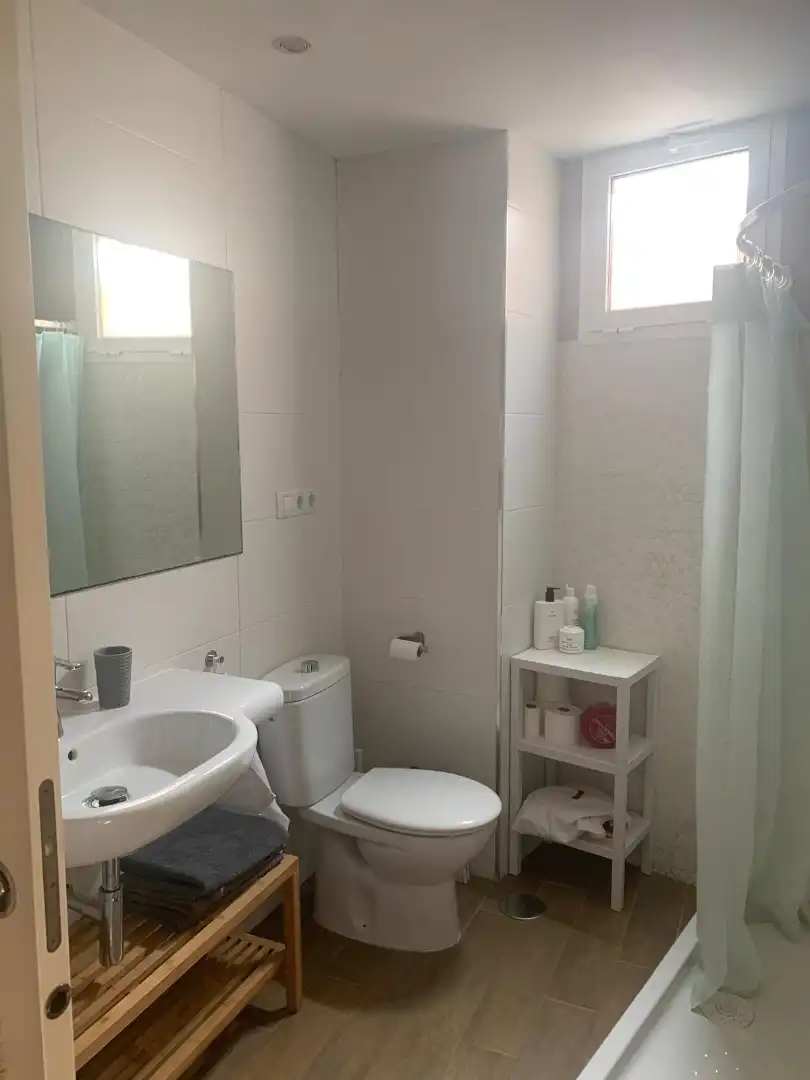 Bathroom of Flat for rent in Málaga  with Air Conditioner, Furnished and Washing machine