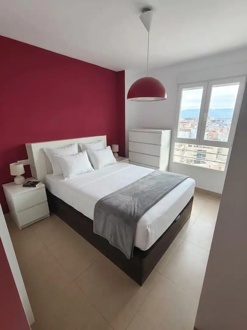 Bedroom of Flat for rent in Málaga  with Air Conditioner, Heating and Terrace