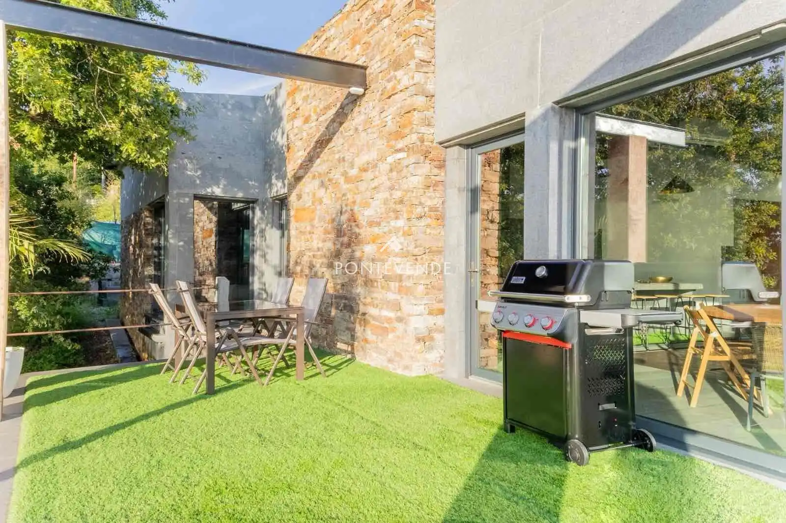 Terraza de Casa o chalet en venta en Marín con Aire acondicionado, Calefacción y Jardín privado